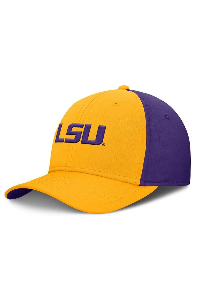Nike Men's Nike Gold/Purple LSU Tigers 2025 Sideline Rise Local Performance Flex Hat, Alternate, color, Gold
