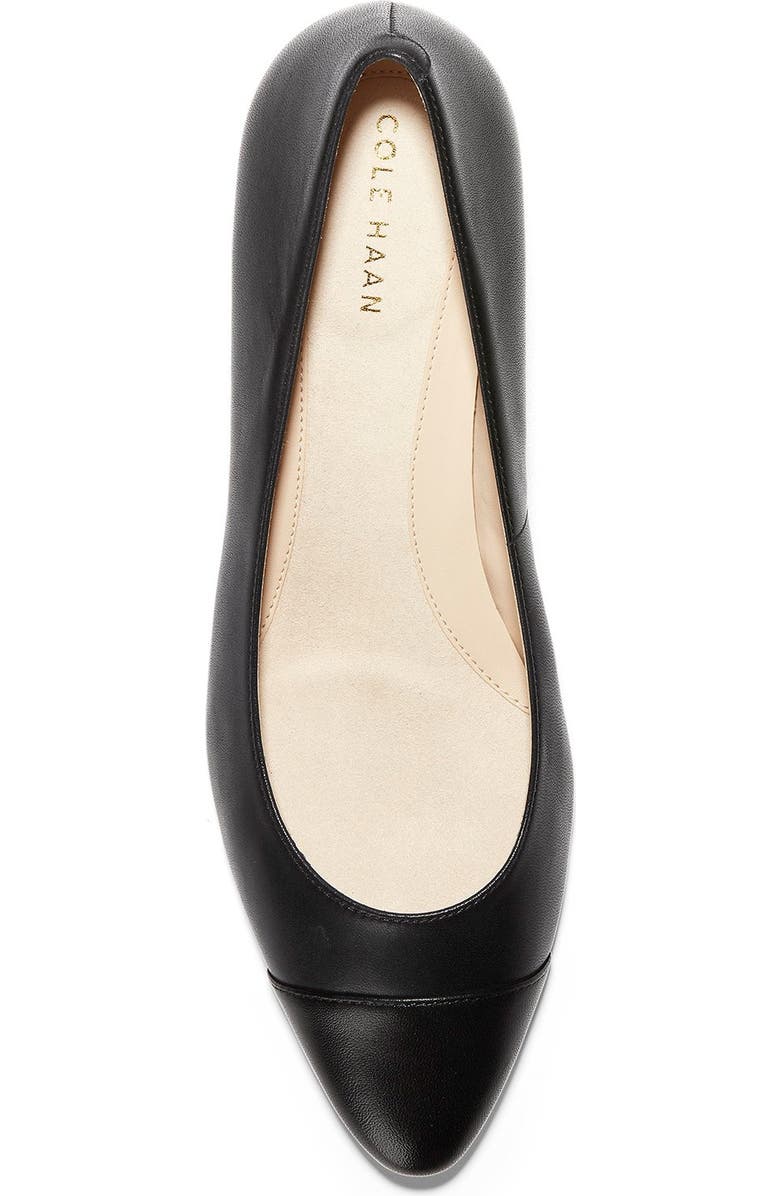 Cole Haan The Go-To Waterproof Block Heel Pump - Wide Width Available, Alternate, color, Black Leat