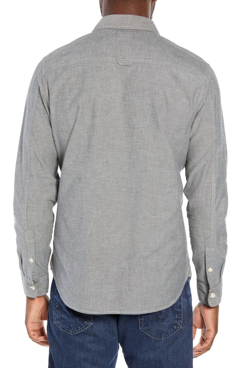 Colton Slim Fit Sport Shirt, Alternate, color, GRAY STONE