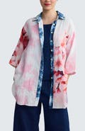 LUUKAA Rosalie Long Printed Muslin Shirt