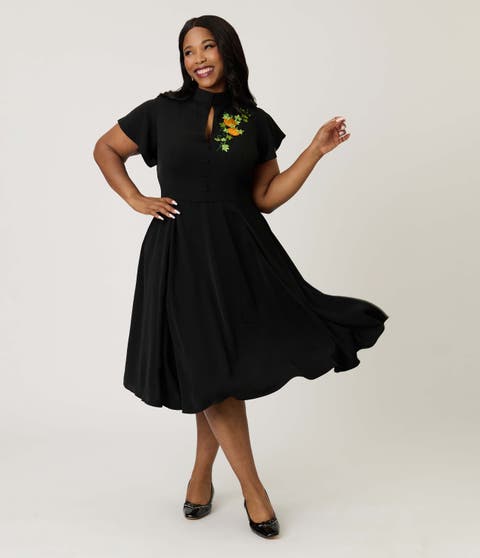 Plus Size 1940s Baltimore Swing Dress