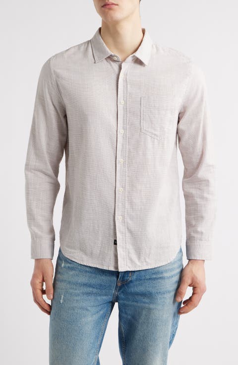 Wyatt Slub Cotton Button-Up Shirt