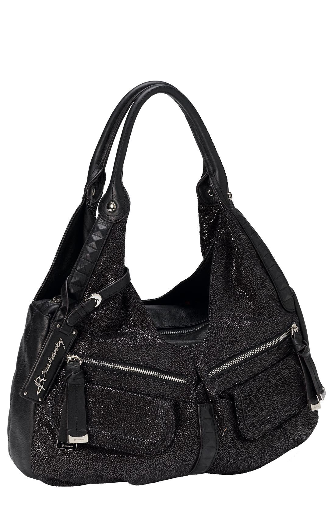 B. Makowsky 'Stanton' Leather Satchel, Main, color, 