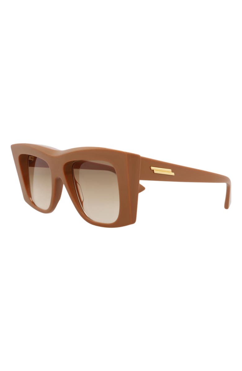 Bottega Veneta Sunglasses, Alternate, color, Brown Brown Brown