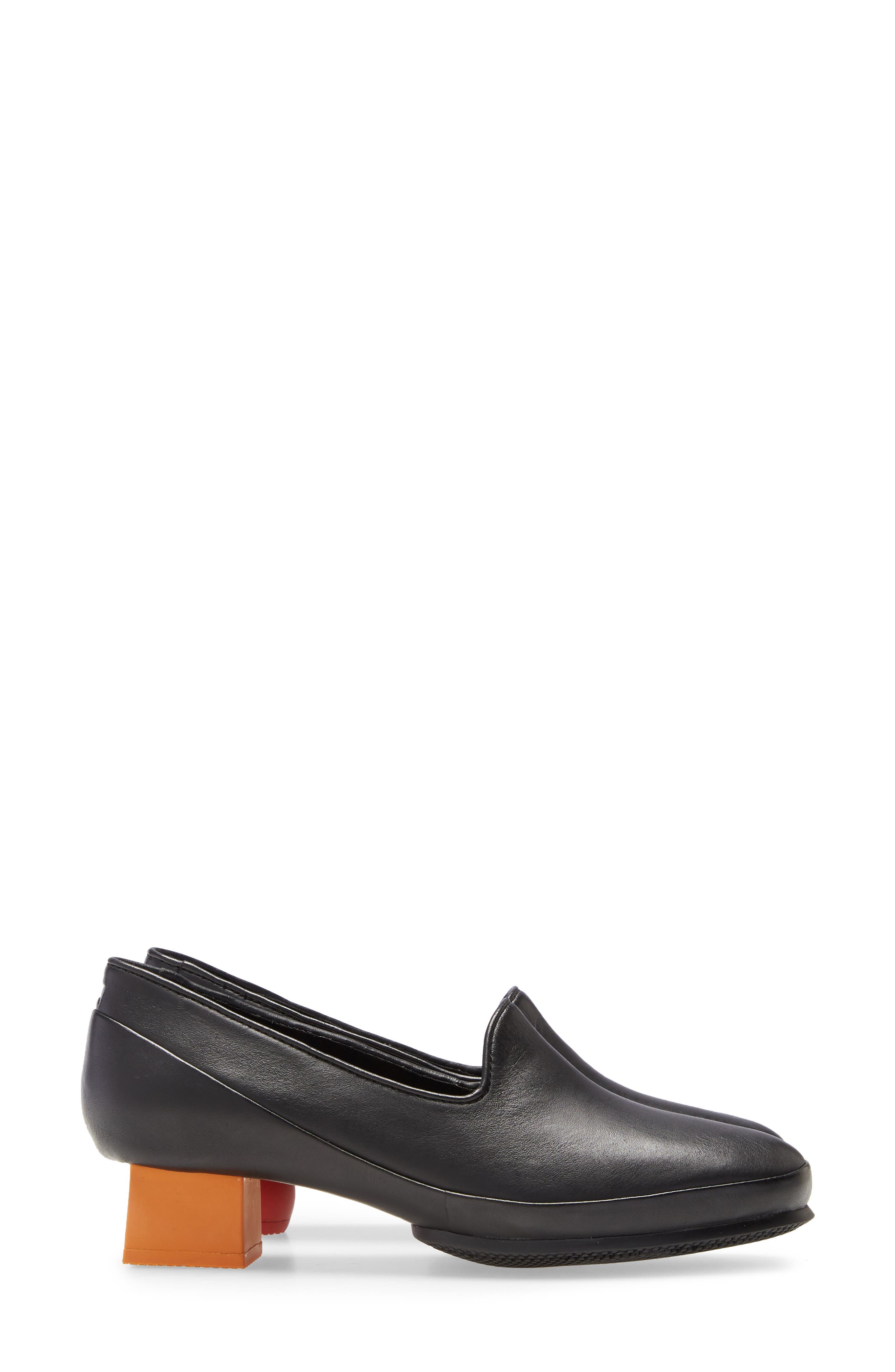Twins Mismatched Pump, Alternate, color, BLACK LEATHER
