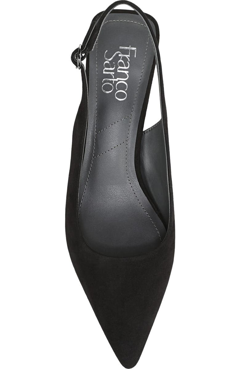 Franco Sarto Jaden Pointed Toe Slingback Pump, Alternate, color, Black