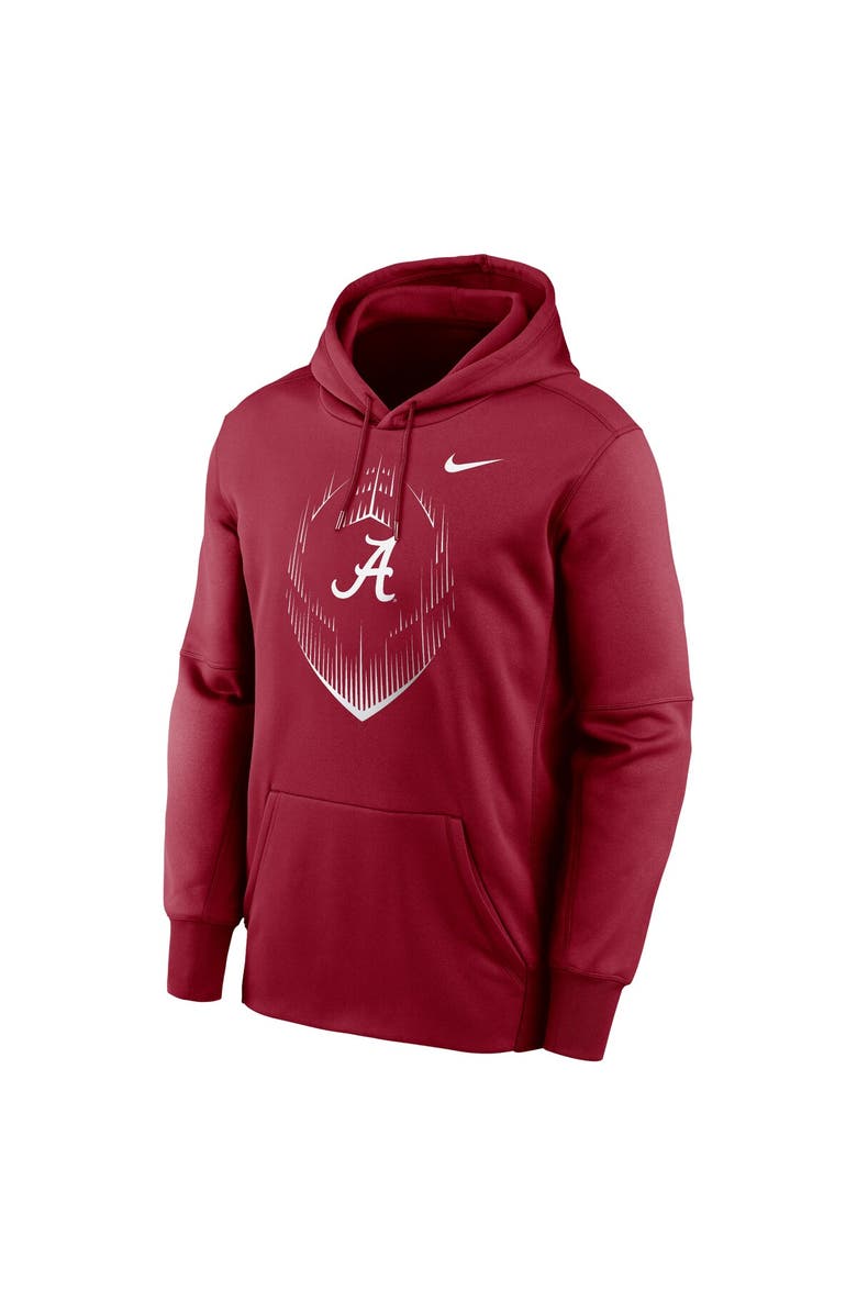 Nike Men's Nike Crimson Alabama Crimson Tide Icon Football Performance Pullover Hoodie, Alternate, color, Crimson