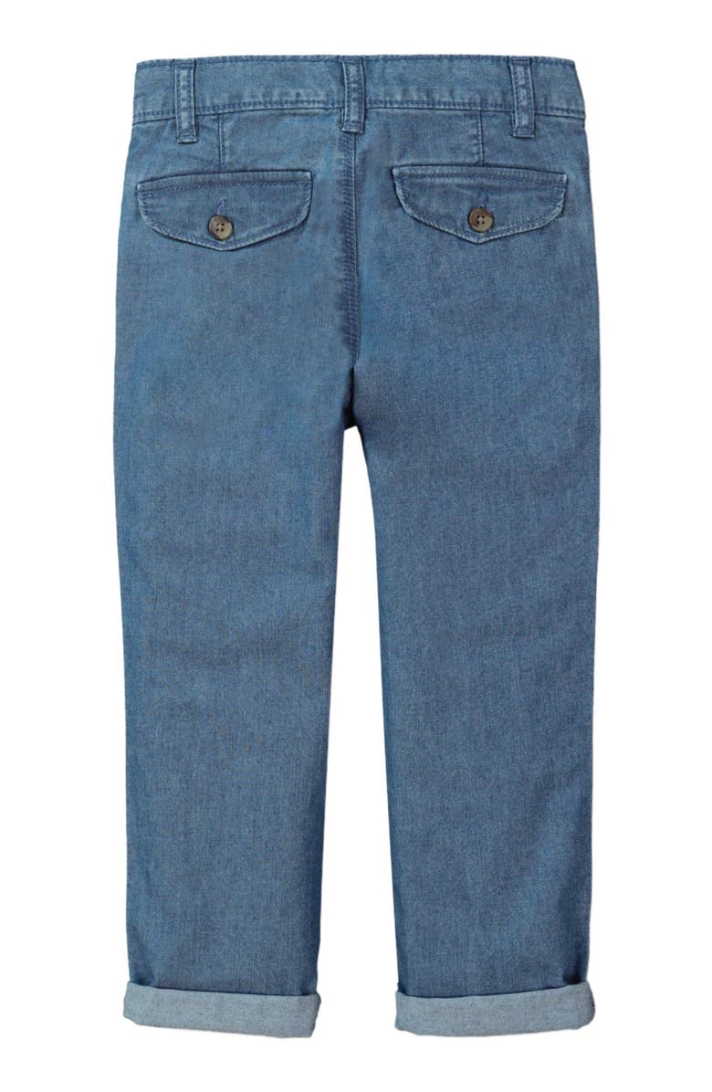 Hope & Henry Boys' Chambray Rolled Cuff Pant With Drawstring, Infant, Alternate, color, 