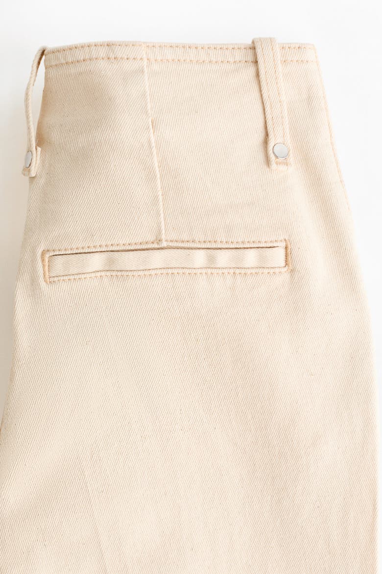 Bootcut High Waist Jeans, Alternate, color, Light beige