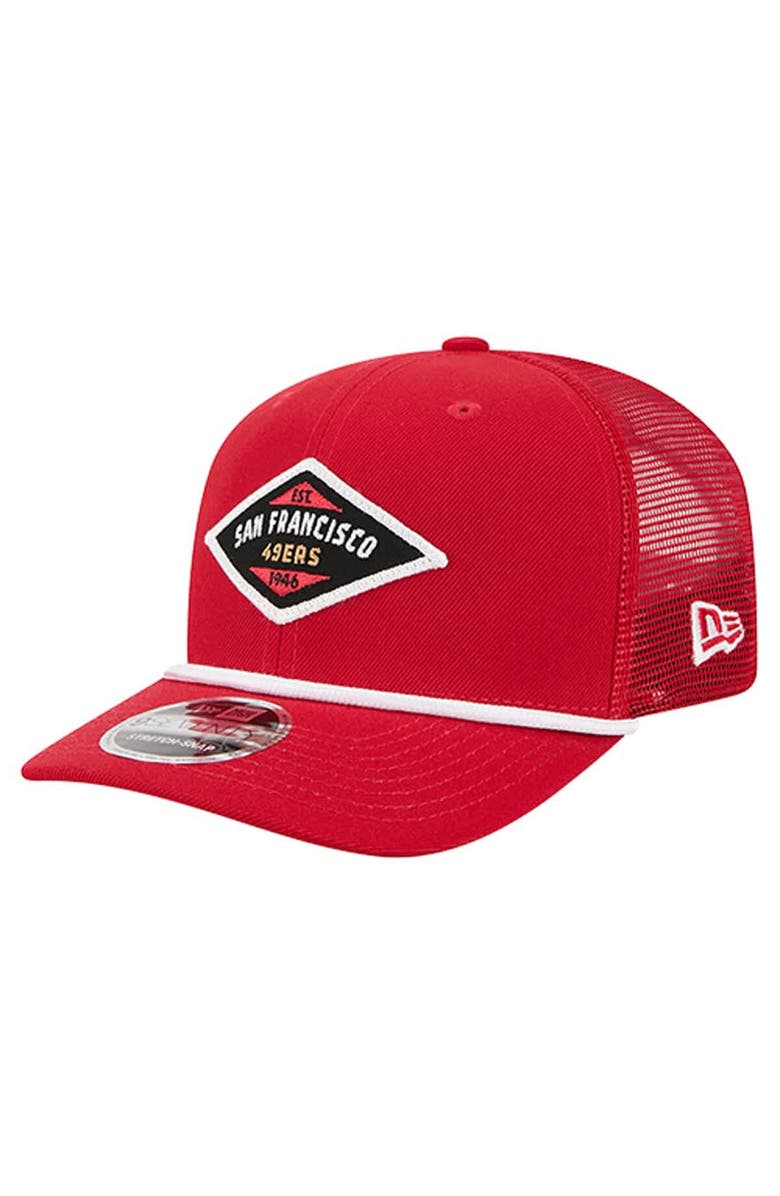 New Era Men's New Era  Scarlet San Francisco 49ers Team 9SEVENTY Adjustable Hat, Main, color, Scarlet