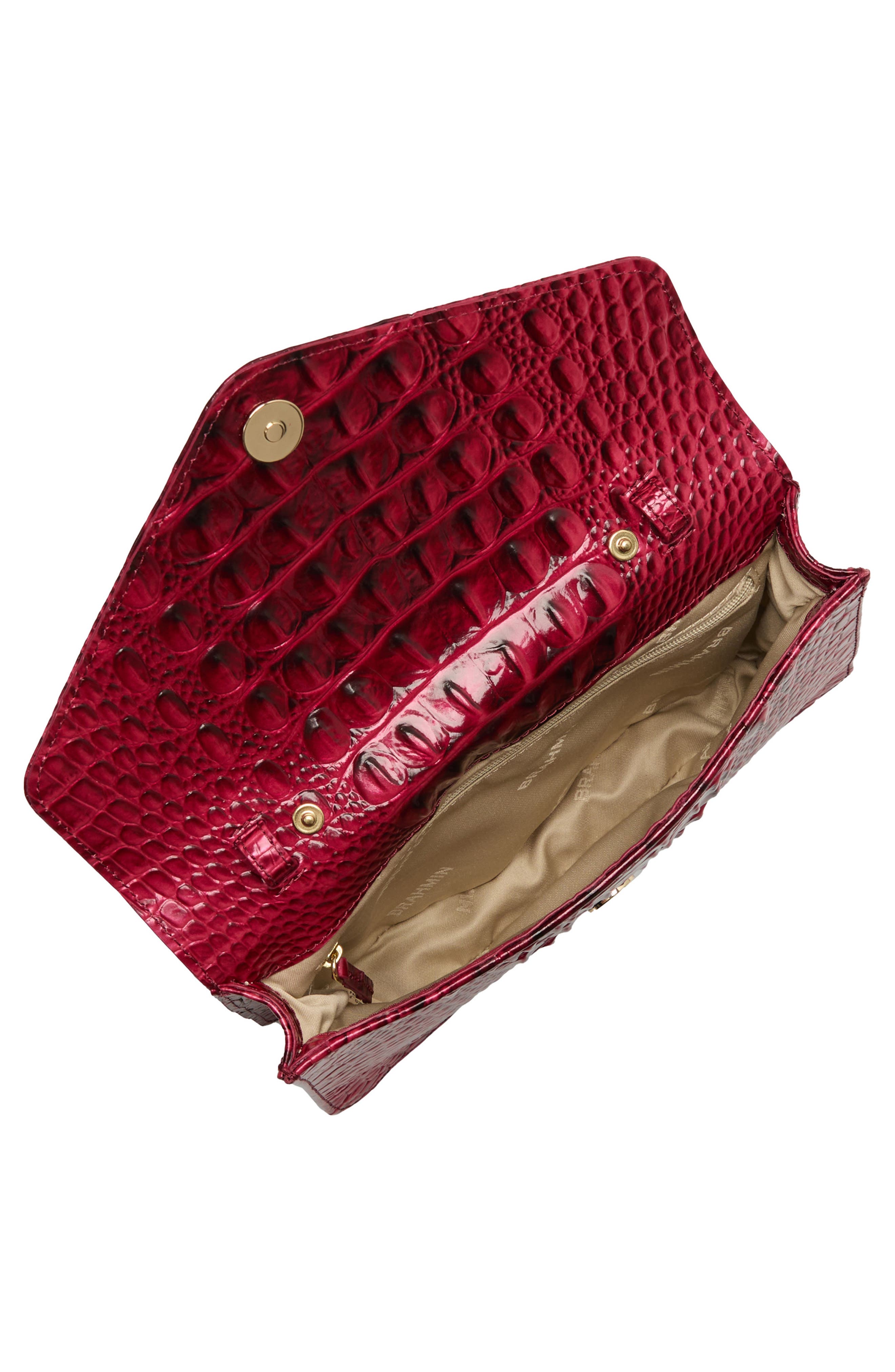Brahmin Wendy Croc Embossed Leather Crossbody Bag, Alternate, color, 
