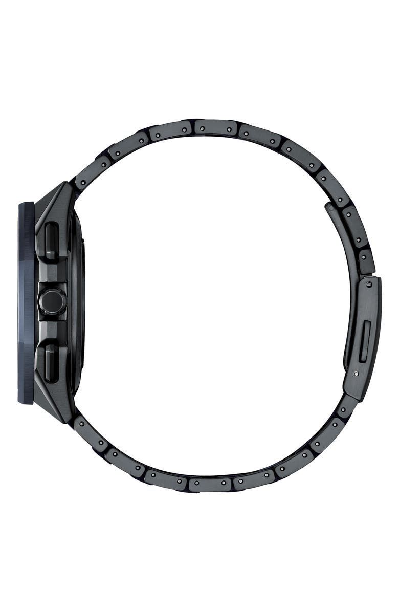 Citizen ATTESA Satellite Timekeeping Chronograph Super Titanium<sup>™</sup> Bracelet Watch, 43.2mm, Alternate, color, Black/ Two-Tone