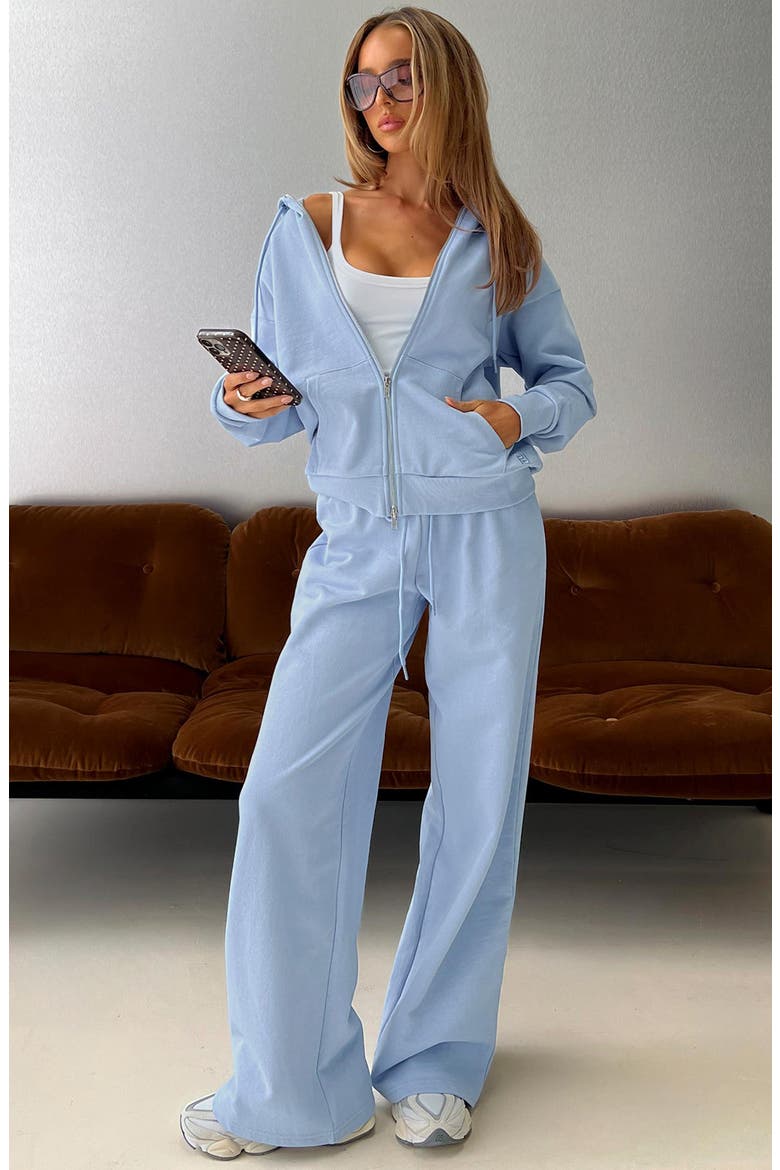 All Day Full Zip Hoodie, Alternate, color, BLUE