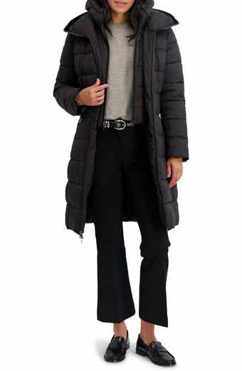 Tahari Greta Longline Hooded Coat