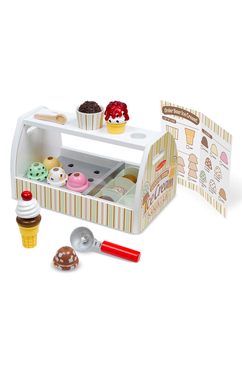 Melissa & Doug Ice Cream Counter Playset, Alternate, color,