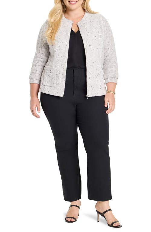 Nic + Zoe Nic+zoe Mix Zip Front Knit Jacket