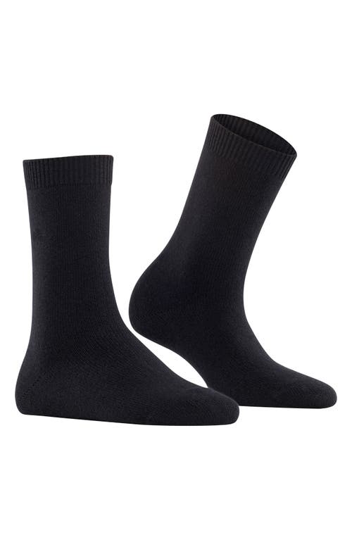 Falke Cosy Crew Socks In Black