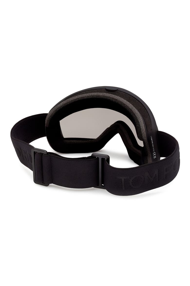 Mirrored Ski Mask, Alternate, color, MATTE BLACK / BLUE MIRROR LENS