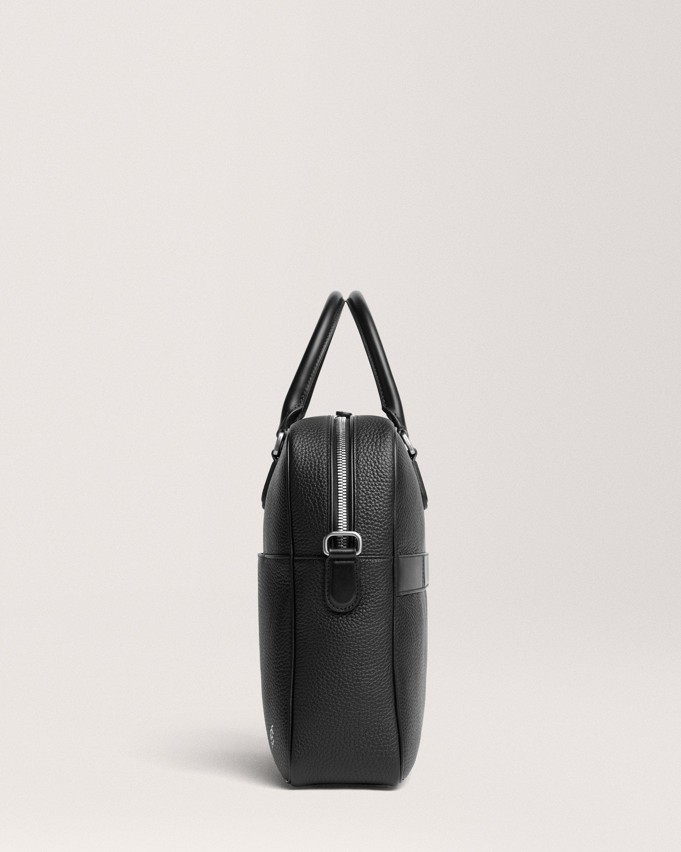 Carl Friedrik Dunloe Briefcase, Alternate, color, Black