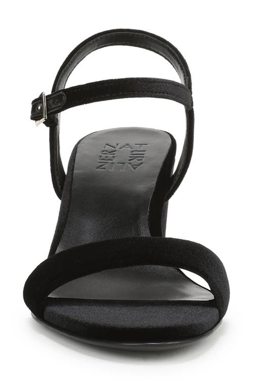 Naturalizer Bristol Velvet Sandal In Black