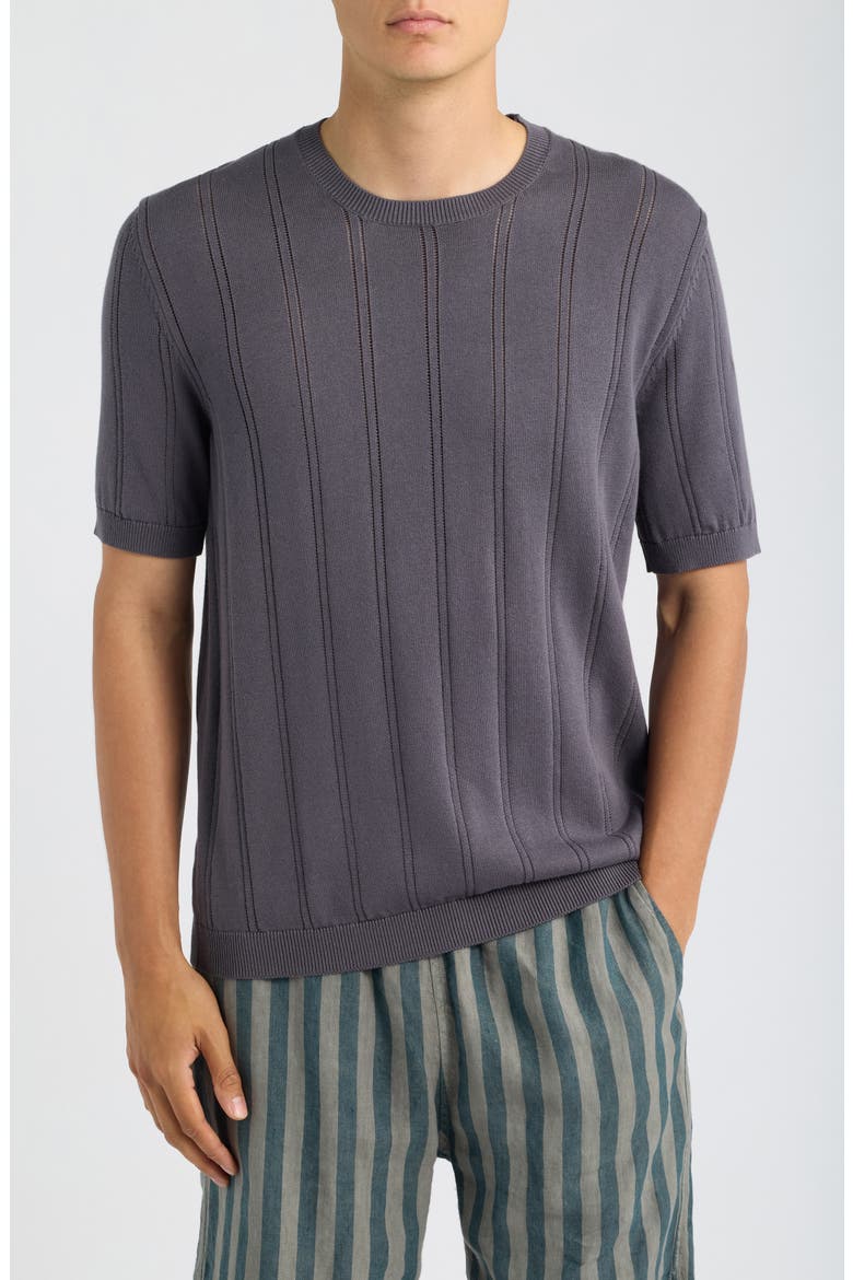 Lolo Drop Needle Sweater Tee, Main, color, ASH