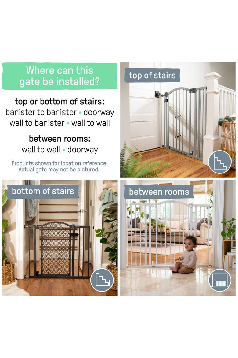 Summer Everywhere Extra Tall Walk-Thru Safety Gate, Alternate, color, White