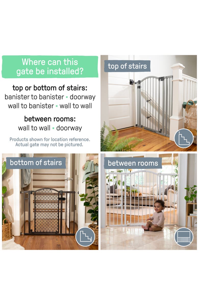 INGENUITY Summer Everywhere Extra Tall Walk-Thru Safety Gate, Alternate, color, White