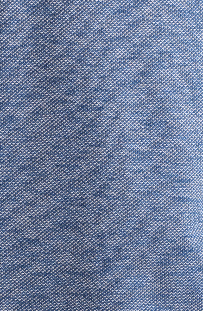 Stone Rose Performance Piqué Henley, Alternate, color, Denim Blue