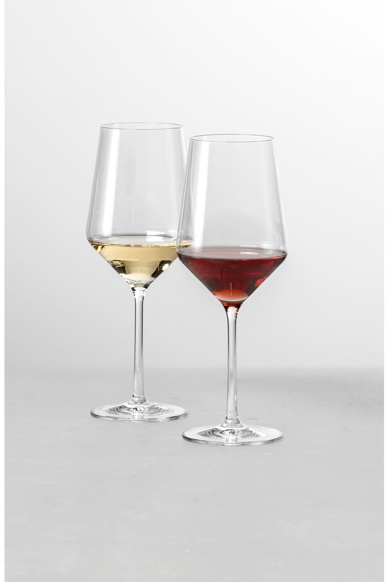 Pure Set of 2 Sauvignon Blanc Wine Glasses, Alternate, color, CLEAR