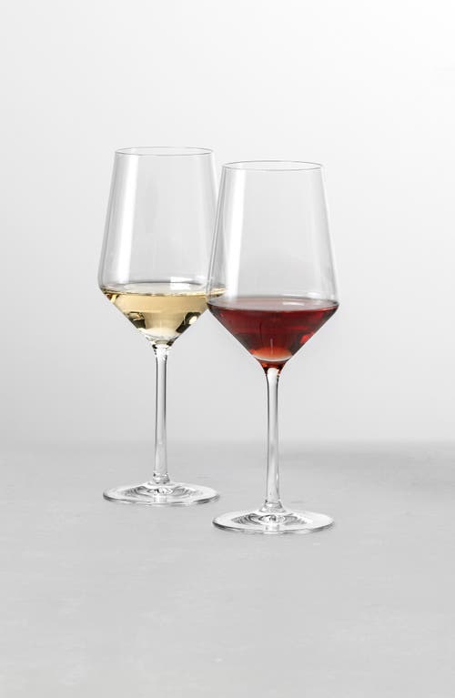 Schott Zwiesel Pure Set Of 2 Sauvignon Blanc Wine Glasses In Clear