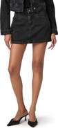 PAIGE Ryder Angled Pocket Denim Miniskirt