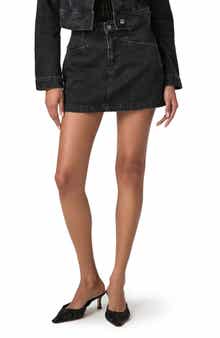 PAIGE Ryder Angled Pocket Denim Miniskirt