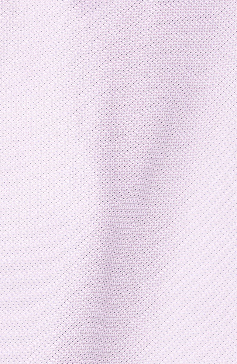 Canali Trim Fit Dot Dress Shirt, Alternate, color, 