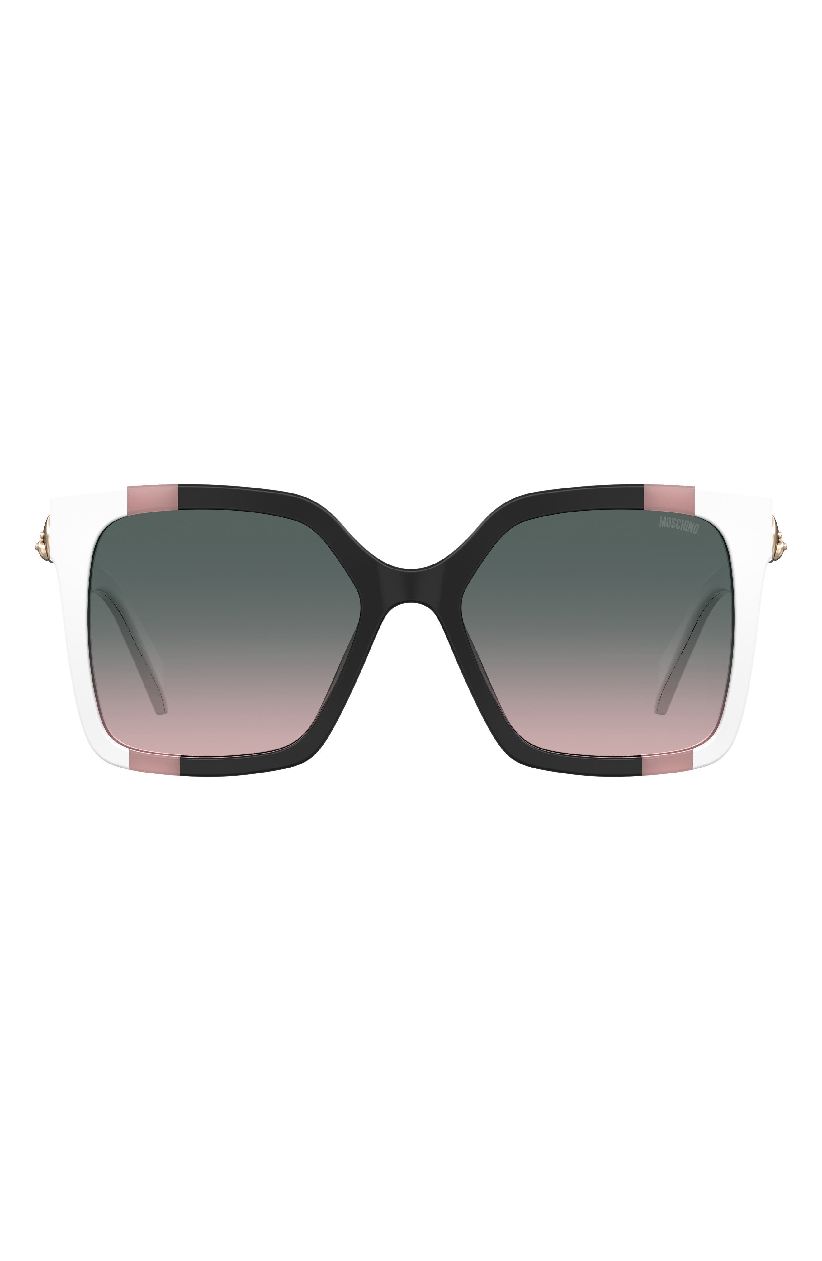 Moschino 55mm Gradient Square Sunglasses