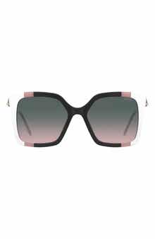 Moschino 55mm Gradient Square Sunglasses