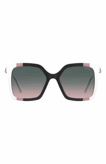 Moschino 55mm Gradient Square Sunglasses