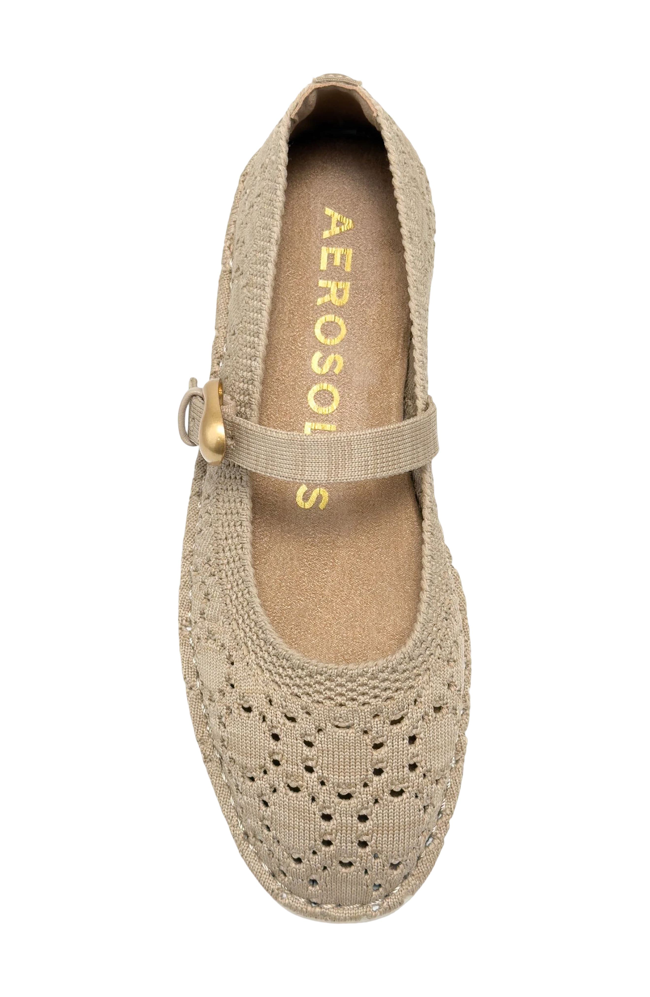 Tamika Knit Mary Jane, Alternate, color, LINEN/ NATURAL LACE