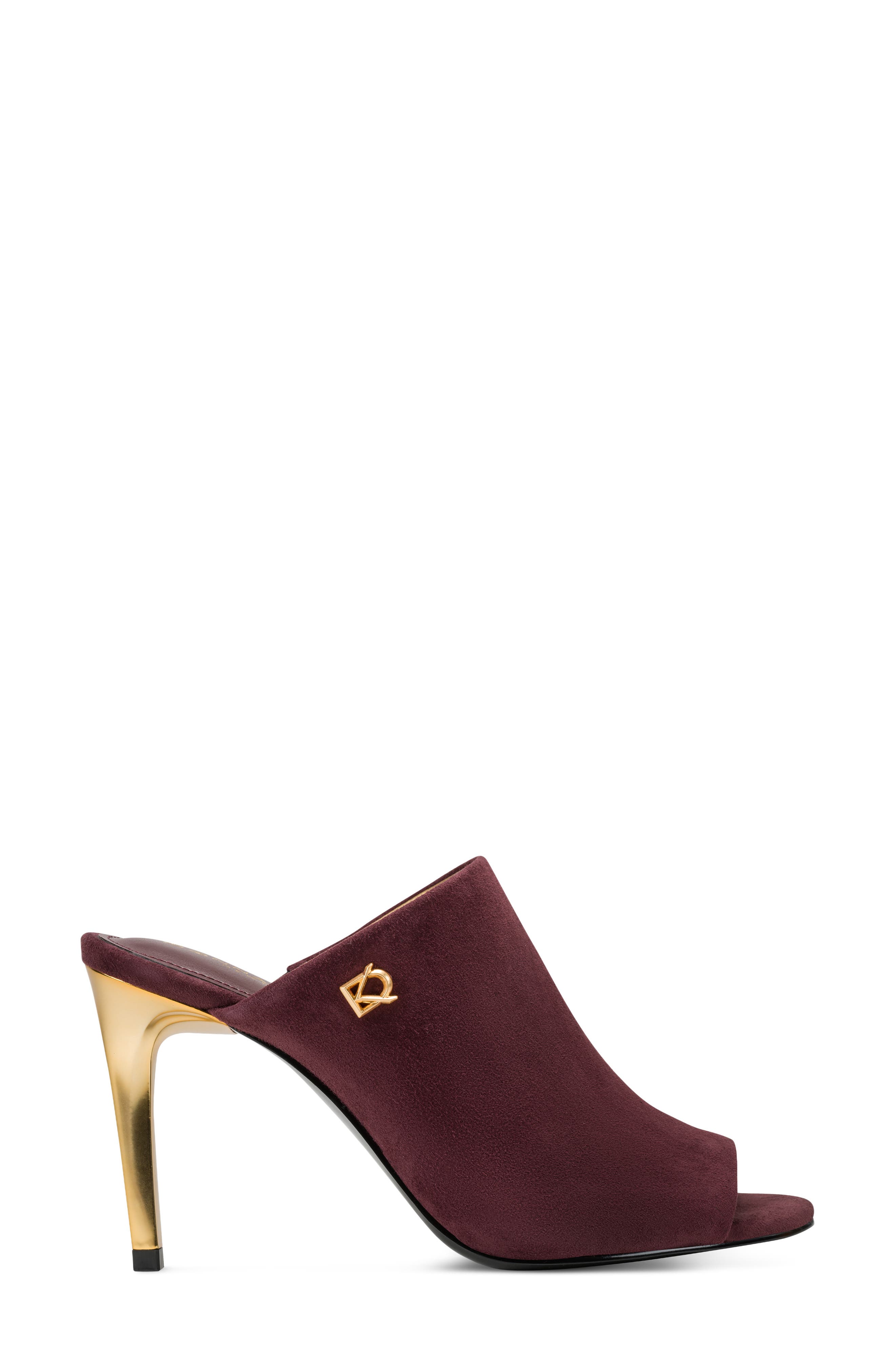 Donna Slide Sandal, Alternate, color, BLACK CHERRY