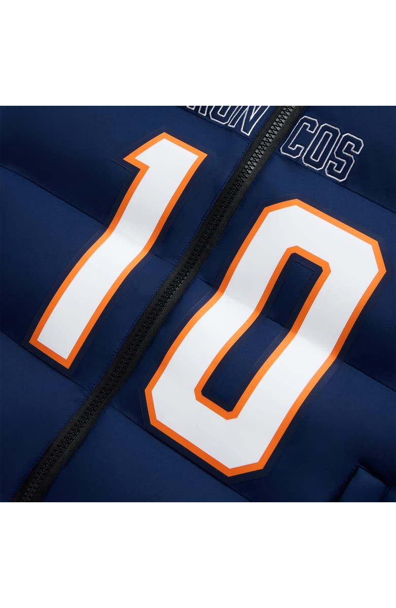Off Season Unisex Bo Nix Navy Denver Broncos Player Puffer Vest, Alternate, color, Navy