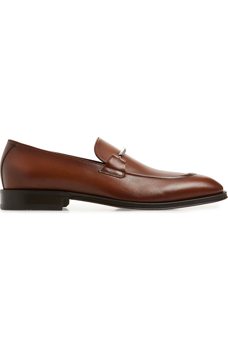 BOSS Derrek Apron Toe Bit Loafer, Alternate, color, Medium Brown