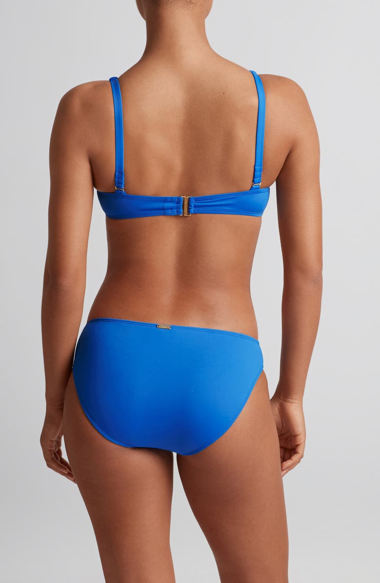 Lauren Ralph Lauren Macramé O-Ring Bikini Top, Alternate, color, Electric Blue
