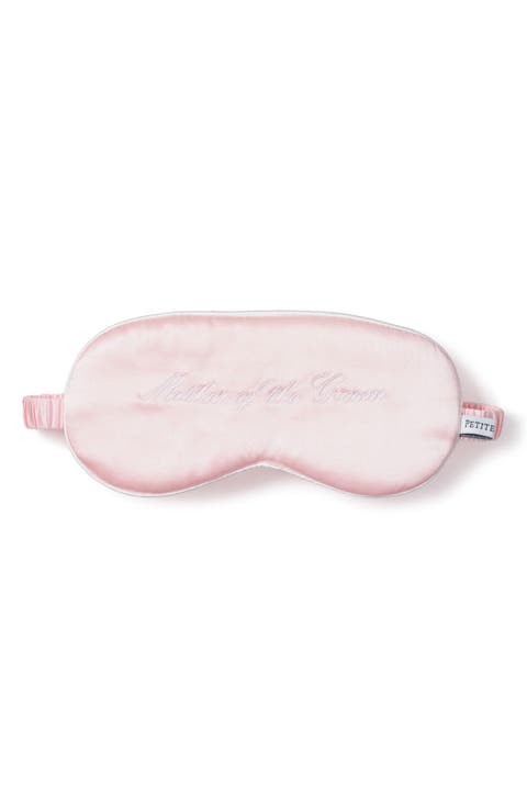 Mother of the Groom Embroidered Silk Sleep Mask