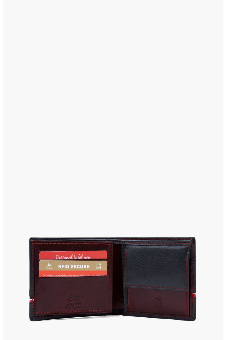 The Sailor Trifold Leather Wallet 517, Alternate, color, Navy