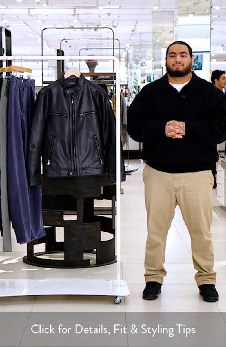 Faux Leather Moto Jacket, sales video thumbnail