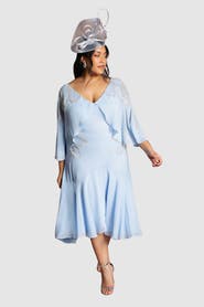 Coast Plus Cape Sleeve Midi Dress