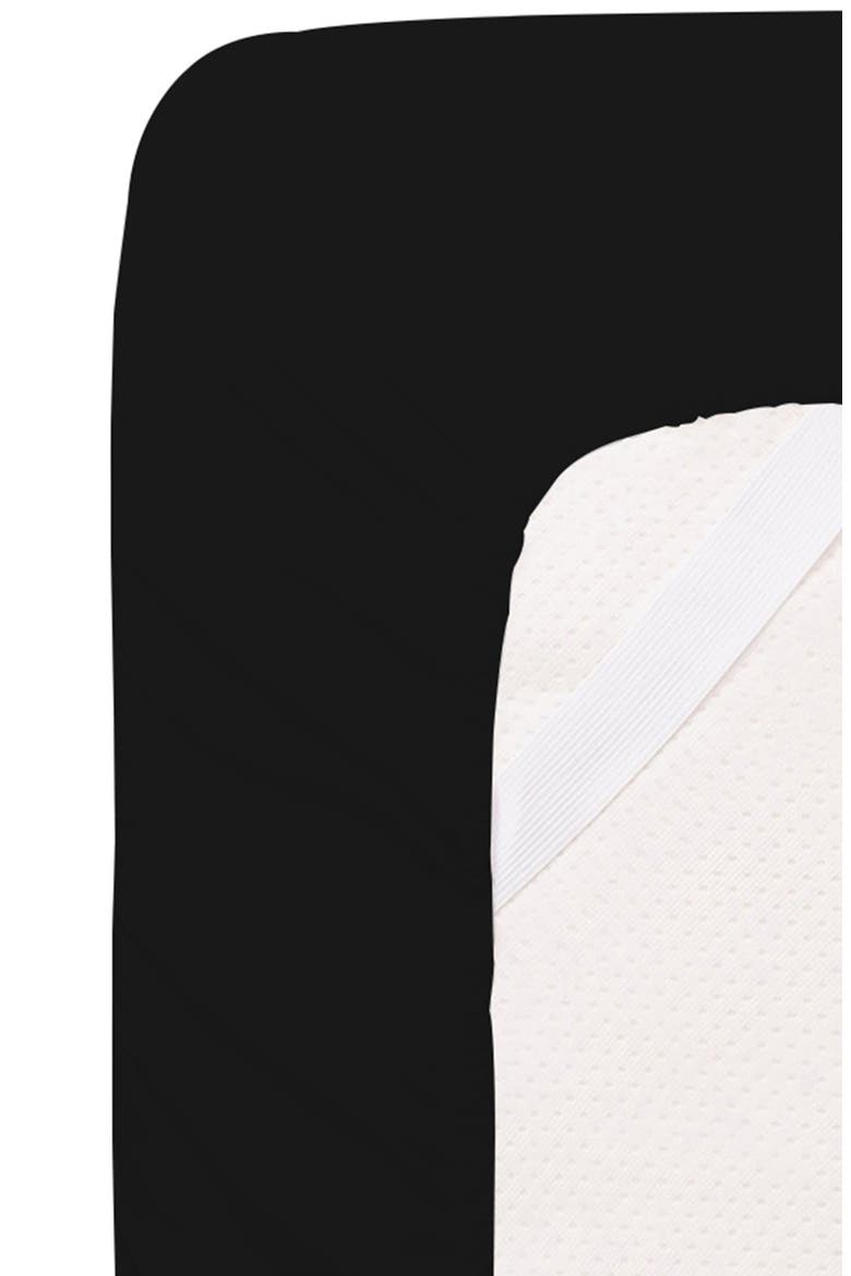 Deep Pocket Microfiber Sheet Set, Alternate, color, BLACK