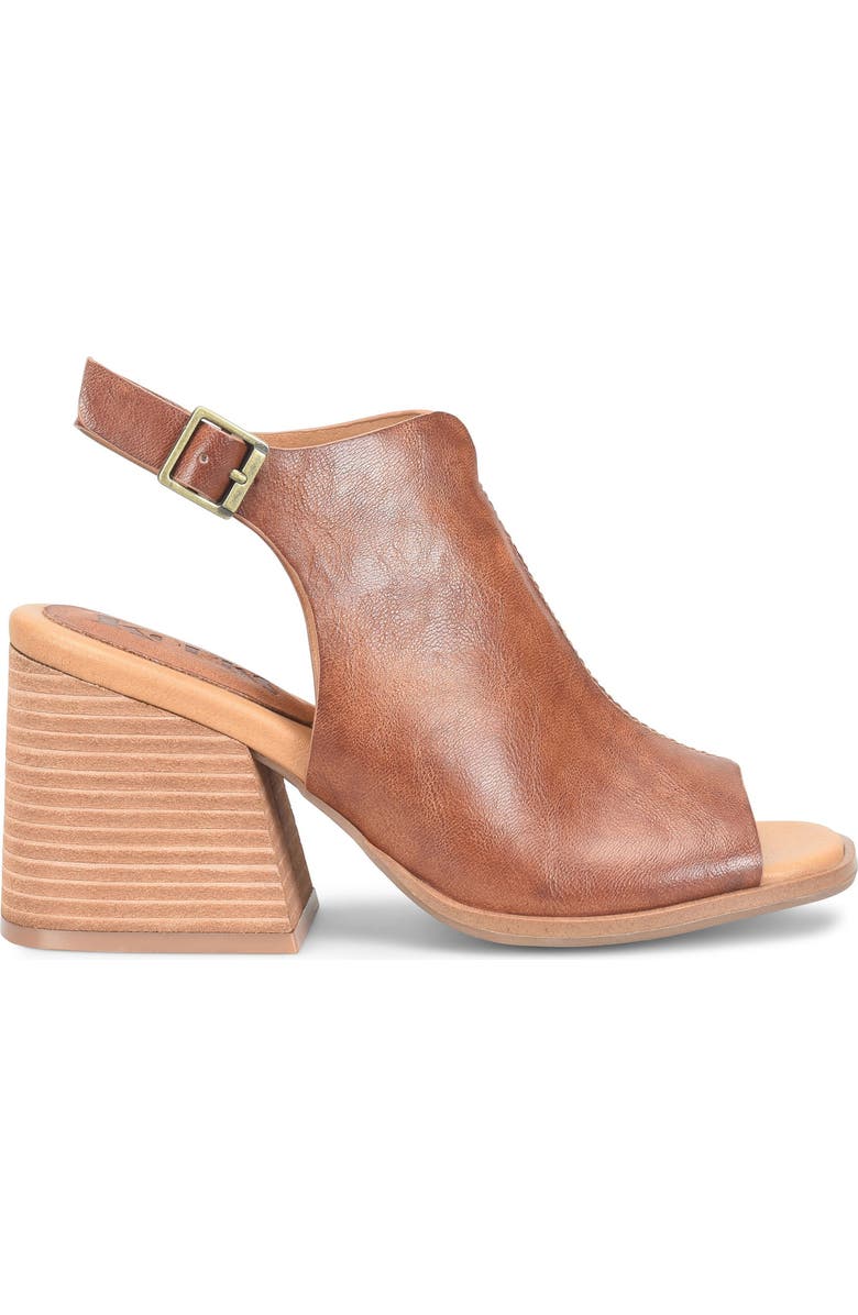 KORKS Paula Block Heel Slingback Sandal, Alternate, color, Tan