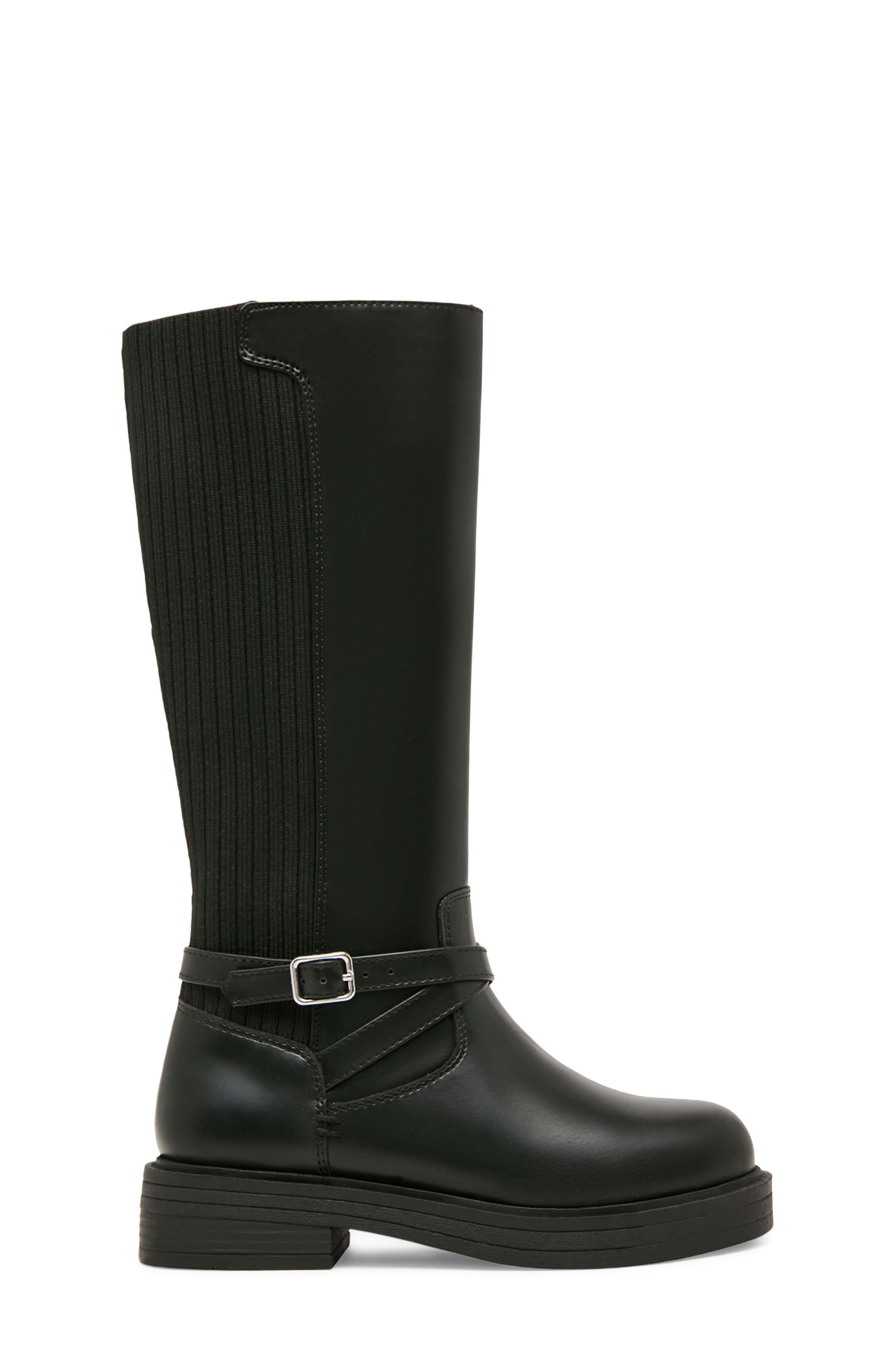 Kids' Jcore Faux Leather Tall Boot, Alternate, color, BLACK