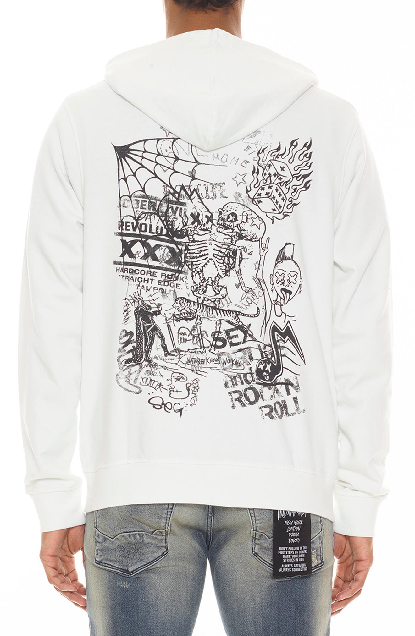 Cult of Individuality Graphic Zip Hoodie Sweatshirt (Men) | Nordstromrack
