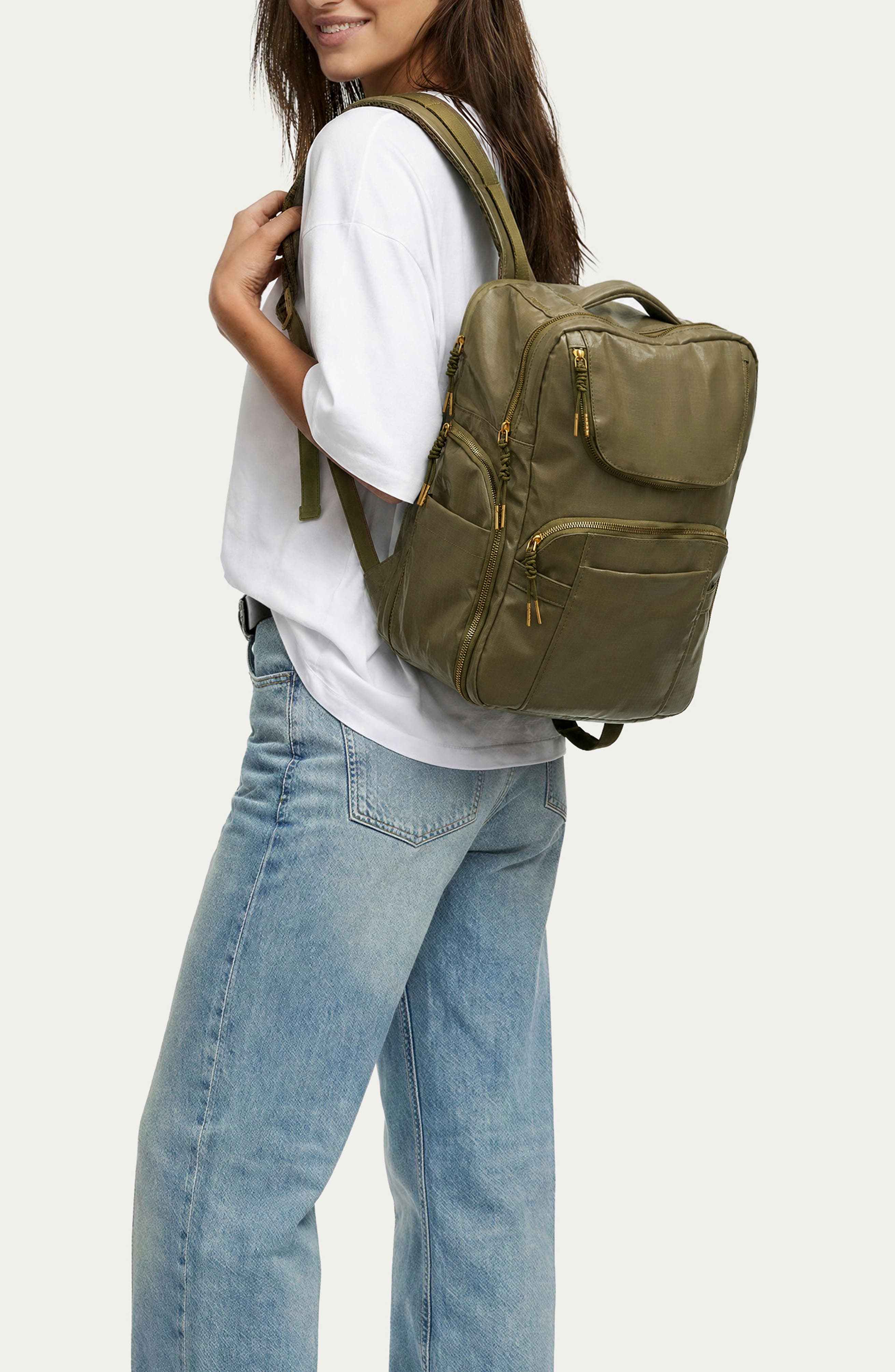 Dakota Ripstop Laptop Backpack, Alternate, color, OLIVE RIPSTOP NYLON